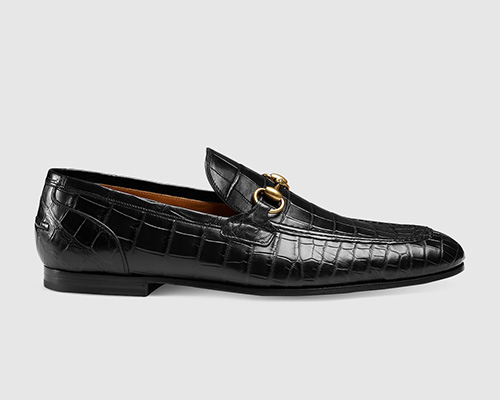 Лоферы Gucci крокодиловая кожа