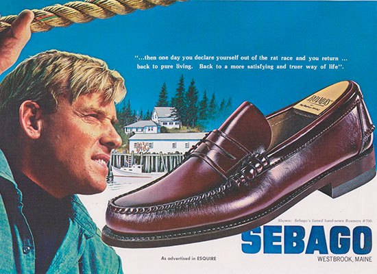Реклама туфель Sebago
