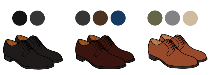 Сочетание обуви и одежды по цветам