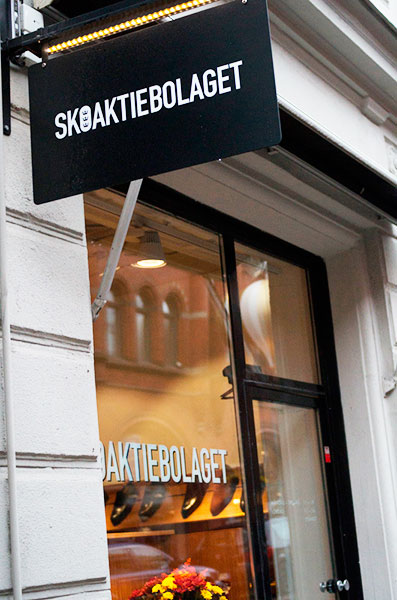 Вывеска магазина Skoaktiebolaget
