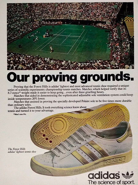 Реклама кроссовок adidas Forest Hills