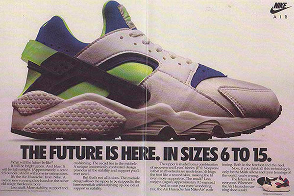 Реклама кроссовок Nike Huarache