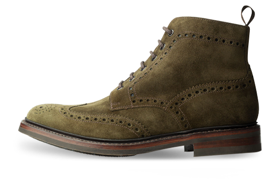 Модель Loake Bedale Green Suede