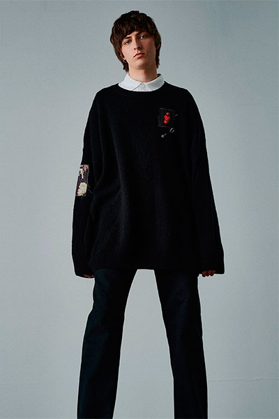 Образ с одеждой из коллекции Рафа Симонса FW 2018 Одежда из коллекции Рафа Симонса FW 2018
