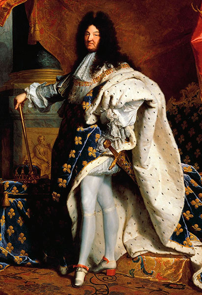 Людовика XIV в туфлях на каблуке 