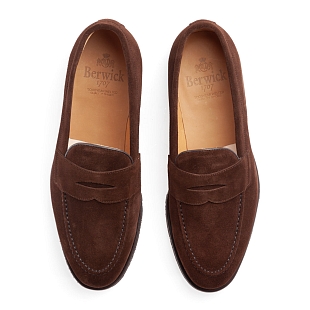 5Картинка Пенни лоферы Berwick 9628VB Repello Brown Suede
