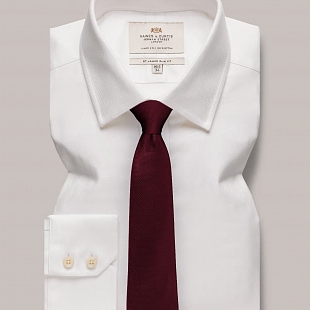 2Картинка Рубашка Hawes & Curtis Single Cuff Herringbone White