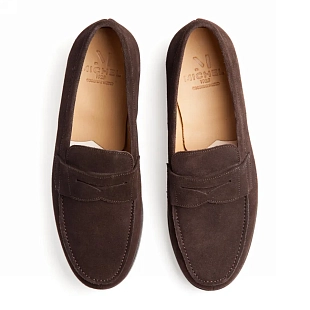 3Картинка Пенни лоферы Michel 31424 Suede Cafe Mixto