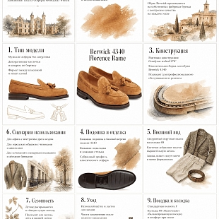 4Картинка Тассел лоферы Berwick 4340 Florence Rame
