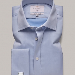 3Картинка Рубашка Hawes & Curtis Double Cuff Plain Blue
