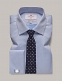 Hawes & Curtis Double Cuff Plain Blue
