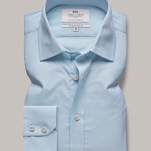 4Картинка Рубашка Hawes & Curtis Single Cuff Plain Blue