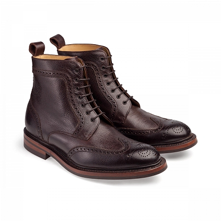 Barker Calder Dark Brown Grain