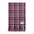 Edinburgh Lambswool Cluster Gingham Ruby/Grey
