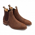 Barker Mansfield Mid Brown Waxy Suede