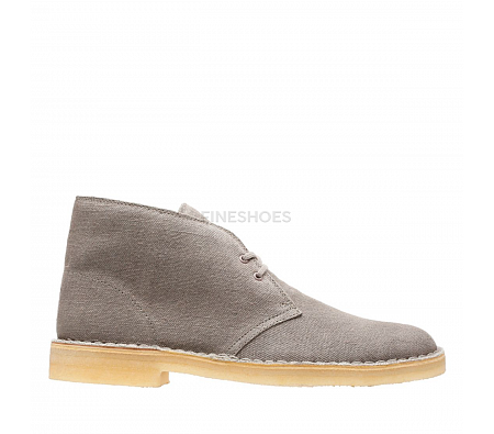 Clarks Desert Boot Taupe Canvas
