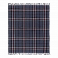 Highland Wool Blend Tartan Thomson Navy