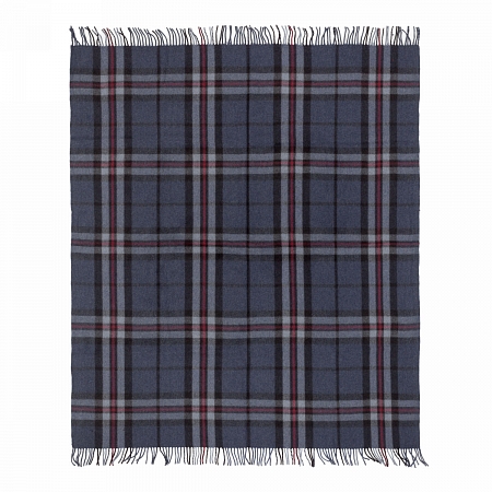 Highland Wool Blend Tartan Thomson Navy