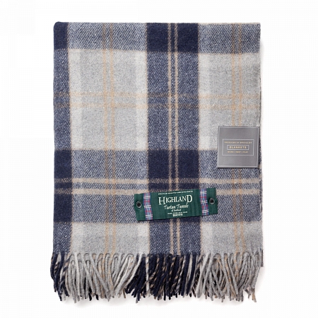 Highland Wool Blend Tartan Bannockbane Silver